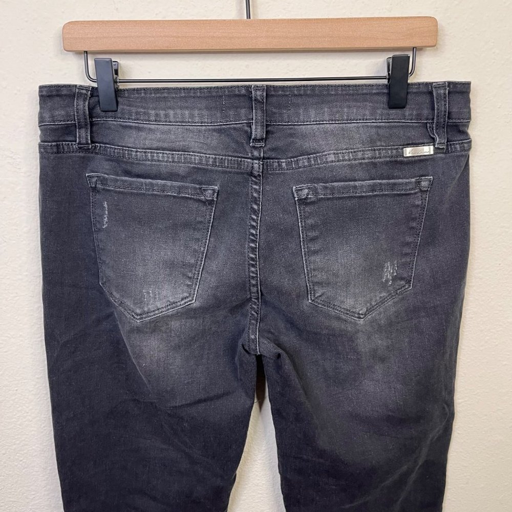 Kancan Women's Black Wynne Low Rise Ankle Skinny Jeans Size 13 Distressed - Picture 6 of 8